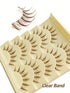 Rikuaild 5 Pairs Manga Lashes Brown False Eyelashes Anime Lashes