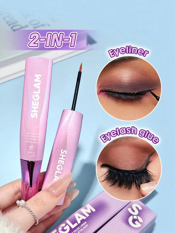 SHEGLAM All Eyes On You Eyelash Black 2 In 1 Liquid Eyeliner