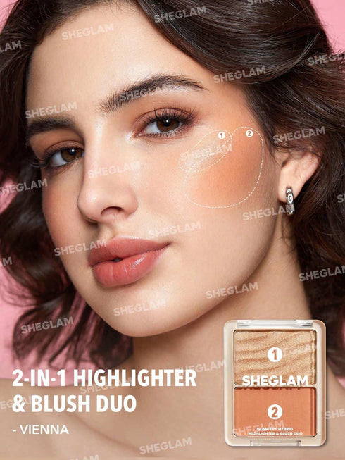 SHEGLAM Glam 101 Hybrid Highlighter & Blush (Vienna)