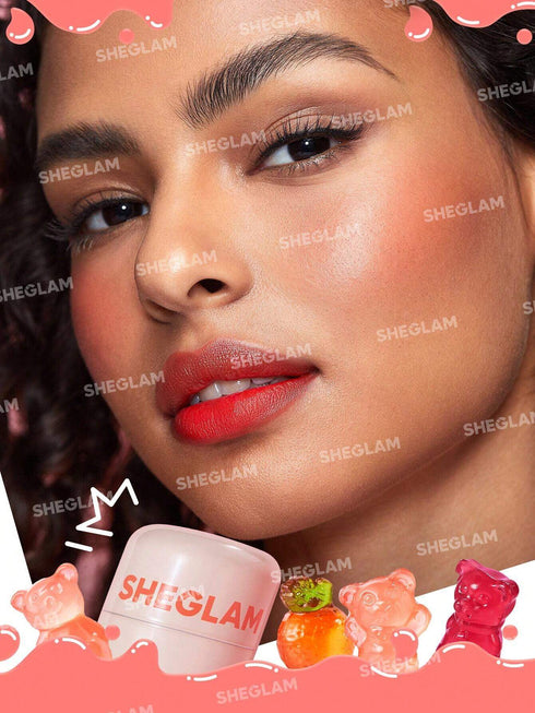 SHEGLAM Jelly-Licious Hydrating Lip & Blush Tint-Ahoy 4 Colors Watery Blush