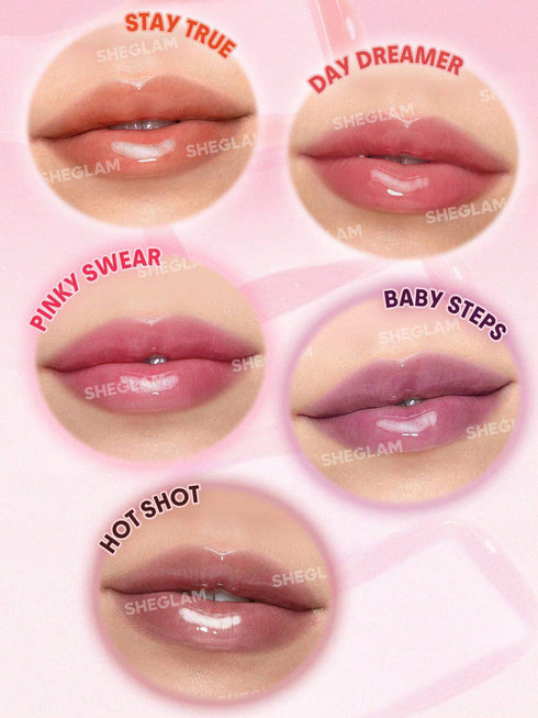 SHEGLAM Jelly Wow Tinted Lip Oil-Baby Steps Valentine'S Day Decor Love Gift Winter Y2K Makeup