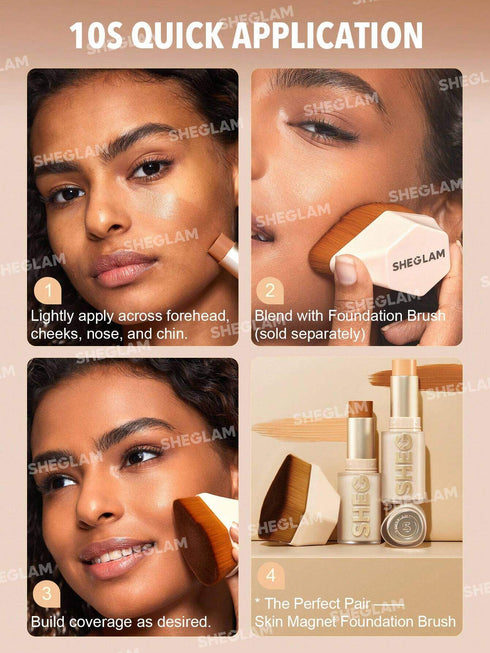 SHEGLAM Skin Magnet High Coverage Foundation (Chantilly)