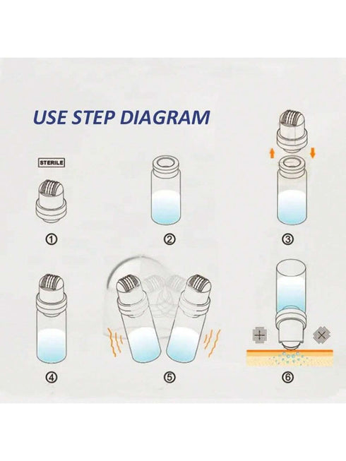 ختم حقن سيروم بإبرة دقيقة من SHEIN، قطعة واحدة، 64 دبوس