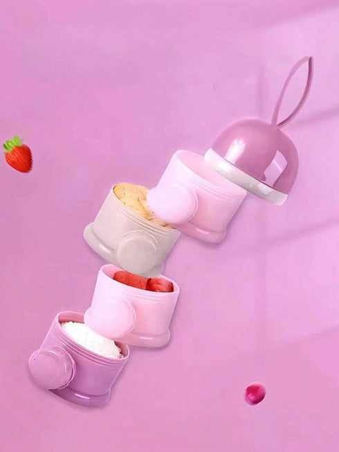 SHEIN مجموعة واحدة من 4 مرطبانات صغيرة لتوزيع تركيبة الأطفال (وردي) | توزيع توزيعات خاصة بالرضع