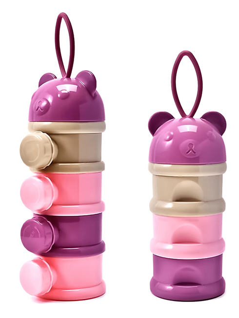 SHEIN مجموعة واحدة من 4 مرطبانات صغيرة لتوزيع تركيبة الأطفال (وردي) | توزيع توزيعات خاصة بالرضع