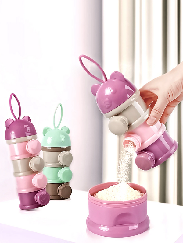 SHEIN مجموعة واحدة من 4 مرطبانات صغيرة لتوزيع تركيبة الأطفال (وردي) | توزيع توزيعات خاصة بالرضع