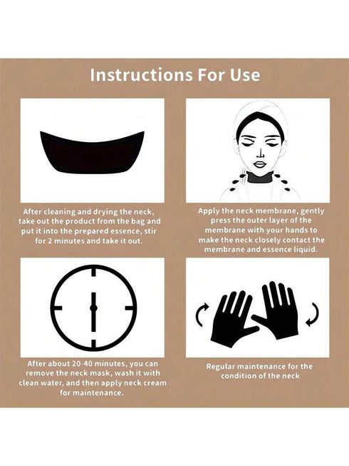 SHEIN 10pcs Disposable Neck Care Mask Sheet