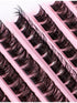 SHEIN 120PCS Individual Lash Clusters D Curl 8-16mm Wide Stem DIY Lash Clusters