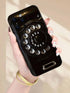 SHEIN 1pc Retro Black Telephone Printed 2D Pattern