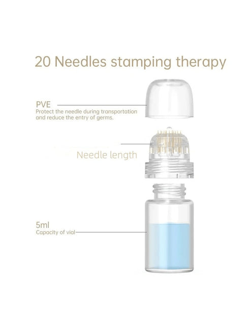 مجموعة أدوات العناية بالبشرة من شي إن: سيروم، ختم بإبر دقيقة 0.5 مم، 20 سيروم، زجاجة