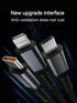 SHEIN 3-In-1 100W 5A Fast Charging USB To Type-C Micro Fast Charging Cable Compatible