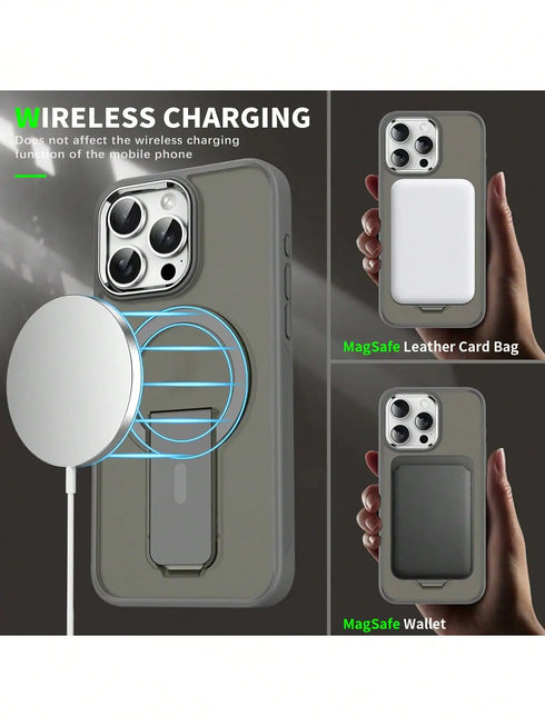 SHEIN Matte Semi-Transparent Charging Phone Case
