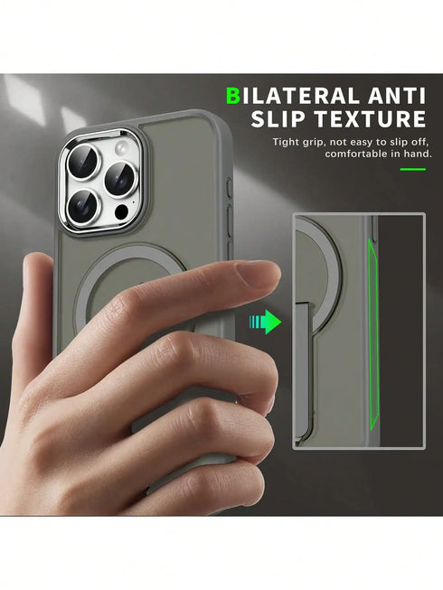 SHEIN Matte Semi-Transparent Charging Phone Case
