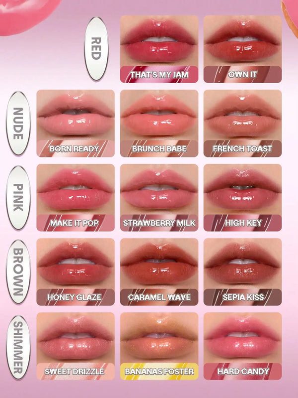 SHEIN SHEGLAM Glass Lock Air Gloss-Brunch Babe Lip Combo Brand Beauty