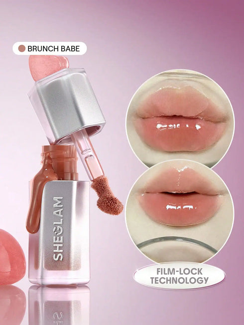 SHEIN SHEGLAM Glass Lock Air Gloss-Brunch Babe Lip Combo Brand Beauty