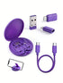 حامل هاتف مزود بمحول USB من SHEIN، وحافظة تخزين