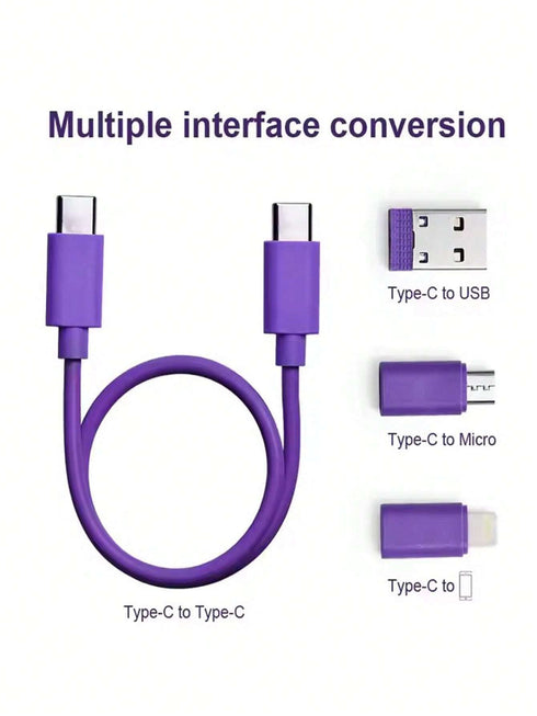 حامل هاتف مزود بمحول USB من SHEIN، وحافظة تخزين