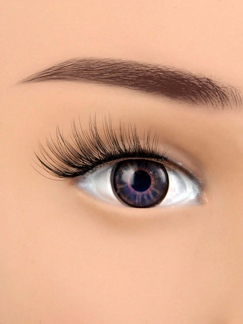 SHEIN 14mm Elongated Winged False Eyelashes, Thick & Curly, 7 Pairs/Set0