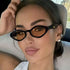 SHEIN 1 Pair Women's Acrylic Street Diamond Retro Fashion Glasses, Suitable For Daily Outings, Music Festivals, Holida