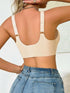 SHEIN 1pc Casual Comfortable Green Wireless Seamless Bra For Women000