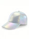 Iridescent baseball cap on a white background