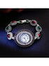 SHEIN 1pc Vintage Style Women's Quartz Bracelet Watch, Fashion Luxury Bohemian Arabic Numeral Dial, Suitable As Gift1