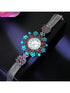 SHEIN 1pc Vintage Style Women's Quartz Bracelet Watch, Fashion Luxury Bohemian Design With Arabic Numeral Dial, Ideal1