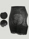 SHEIN 1pc Women Lace Hem High Waist Shaping Shorts