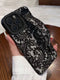 SHEIN 1pc Wrist Strap Lace Floral Painted Perforated Pattern Shockproof Painted Phone Case Compatible With