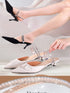 SHEIN 2 Pcs Of Elegant Satin Shoelaces, Shoe Anti-Drop Straps, High Heels And Sandals Anti-Drop Artifact, Fixed0