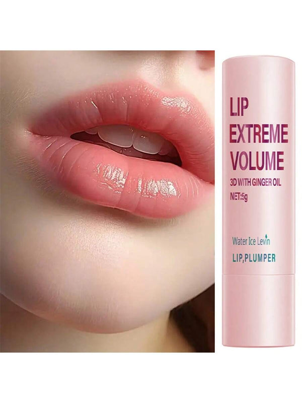 SHEIN 3D Shaping Lip Plumper, Infused With Ginger Oil For Ultimate Fullness, Moisturizing Lip Balm, Nourishing & Hydrating, Ideal For School, Travel, Wedding, Cosplay