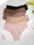 SHEIN 5pcs Women Seamless Underwear, Comfortable Skin-Friendly Sexy Hipster Panty, Sports Invisible Briefs00