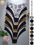 SHEIN 8pcs/Set Women's Seamless Leopard Print & Solid Color Wavy Trim Comfortable Smooth Fabric Triangle Panties