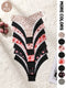 SHEIN 8pcs/Set Women's Seamless Leopard Print & Solid Color Wavy Trim Triangle Panties, Comfortable Smooth Fabric