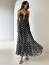 SHEIN Aloruh Women Polka Dot Print Cami Long Dress,Graduation,Teacher Outfits For Women,Teacher Dress0
