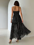 SHEIN Aloruh Women Polka Dot Print Cami Long Dress,Graduation,Teacher Outfits For Women,Teacher Dress1