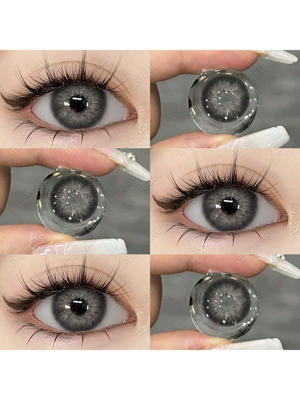 SHEIN EYESHARE 1 Pair Soft Colored Contact Lenses With Large Diameter And Annual Replacement Cycle For Natural And Comfortable Wearing On Daily And Dating Occasions Halloween Costume Cosplay