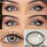 SHEIN EYESHARE 2pcs Gray Brown Eye Makeup Black Eye Annual Disposable Glasses Blue Beauty Soft Lenses,Comfortable Natural Suitable For Dates Or Daily Use00