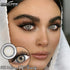 SHEIN EYESHARE 2pcs Gray Brown Eye Makeup Black Eye Annual Disposable Glasses Blue Beauty Soft Lenses,Comfortable Natural Suitable For Dates Or Daily Use0