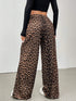 SHEIN EZwear Women Leopard Print Casual Lounge Pants