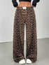 SHEIN EZwear Women Leopard Print Casual Lounge Pants