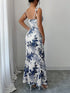 SHEIN Elenzya New Women's Spaghetti Strap Tie Bow Waist Ruched Hem Slit Design Dress, Versatile For Dates, Parties, Daily Wear, Flattering & Elegant000