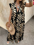 SHEIN Elenzya Women's Retro Patterned Extra Long Dressfall Clothes Fall Clothes0