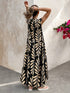 SHEIN Elenzya Women's Retro Patterned Extra Long Dressfall Clothes Fall Clothes1