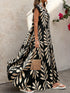SHEIN Elenzya Women's Retro Patterned Extra Long Dressfall Clothes Fall Clothes