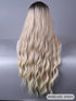 SHEIN European And American Fashion Long Brown Wavy Wig With Bangs 28 "Full Head Wig1