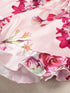 SHEIN Floral Print Satin Cami Top & Shorts PJ Set / Pajama Set0
