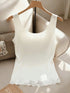 SHEIN Franclia Summer Tank Top, Transitional Round-Neck Tank Top With Straps, Top For Summer Wear0