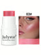 SHEIN Julystar Professional Makeup Blush Stick, Long-wearing Highly Pigmented Cream Blush