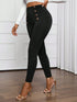 SHEIN Lady Autumn And WinterCasualElegantWorkButton FrontWomen Leggings0